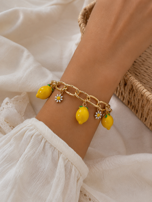 Bracciale Limoni & Margherite – Fascino Mediterraneo Chic
