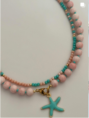 Collana vetro stella marina