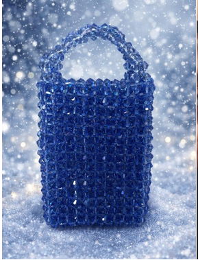 Mini Crystal Bag Blue